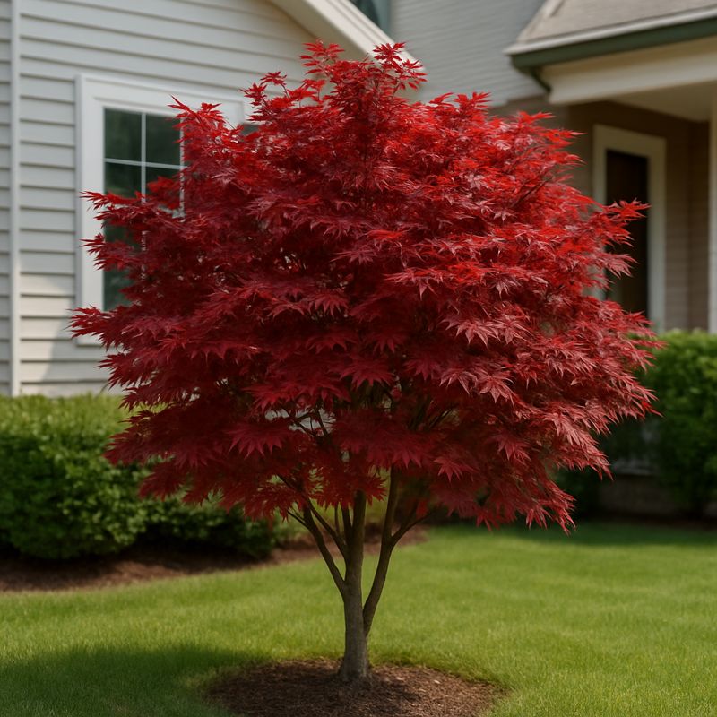 19. Acer palmatum Bloodgood – Arțar japonez roșu